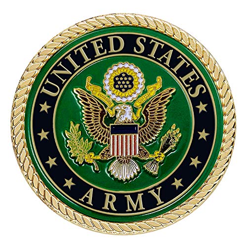 Army Medallion  2 Inches  U.S. Army Seal Metal Emblem - Army Gifts