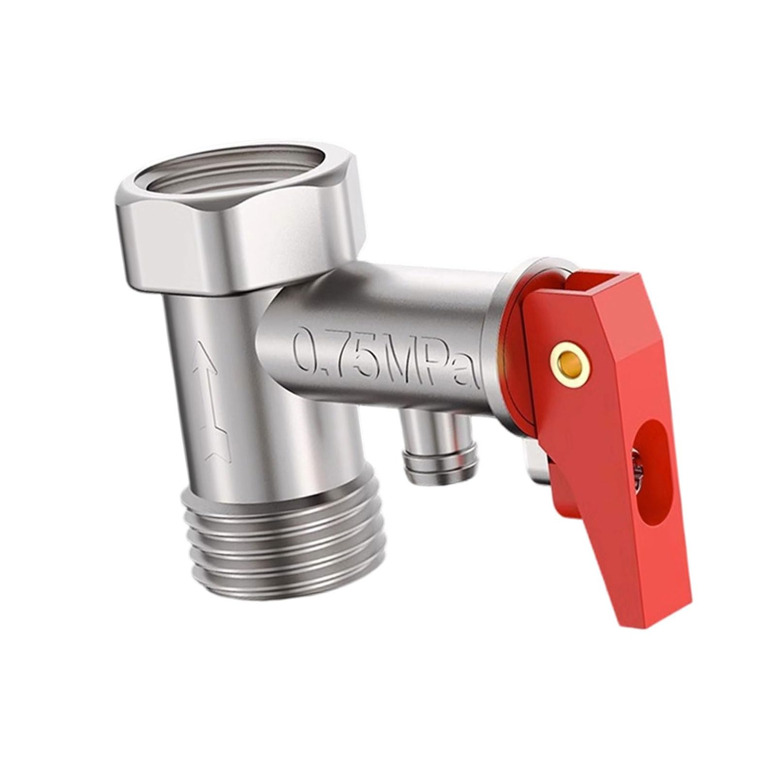 Kalttoy 0.75Mpa Brass Pressure Release Valves Adjustable Pressures Relief Valves With Check Function For Electric Water Heaters Universals Pressure Relief