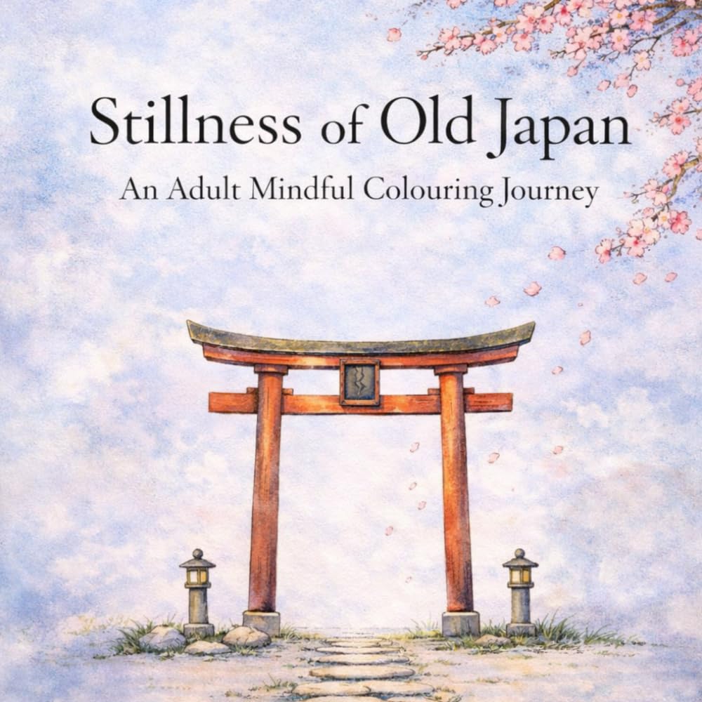 Stillness of Old Japan: An Adult Mindful Coloring Journey