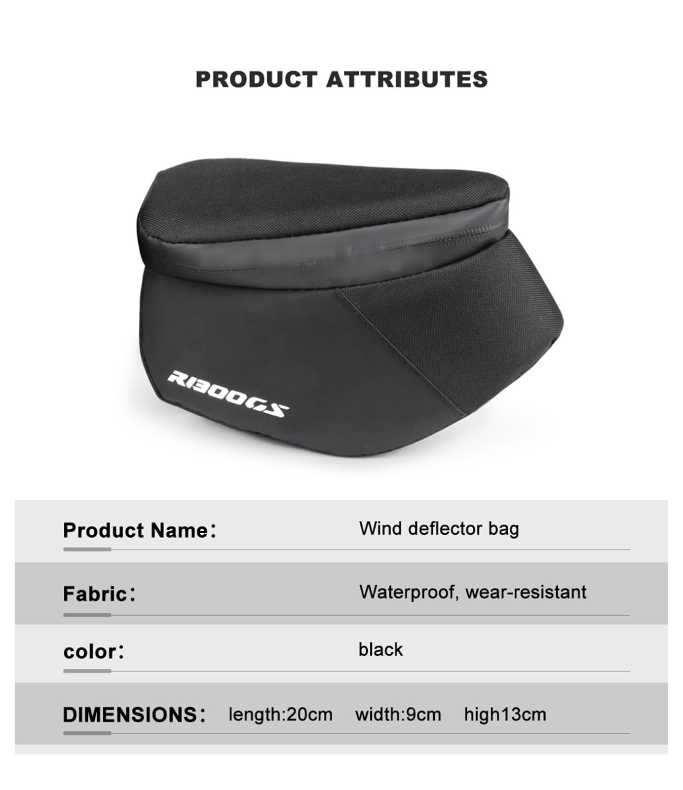 Motorrad-Windschutzscheibentaschen Für R1300GS R1300 GS R 1300 2024 2025 Frontscheiben-Seiten-wasserdichte Tasche Aufbewahrungstasche