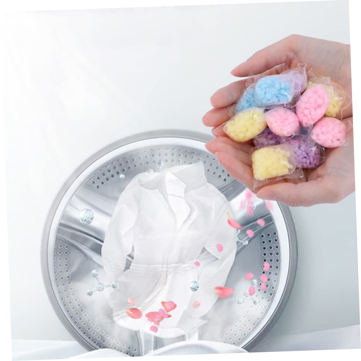 COLLBATH 240 Pz Perline profumate perle di deodorante per bucato perline di ammorbidente perlina Fragranza profumo biancheria profumatore lavatrice strumenti per la pulizia della biancheria
