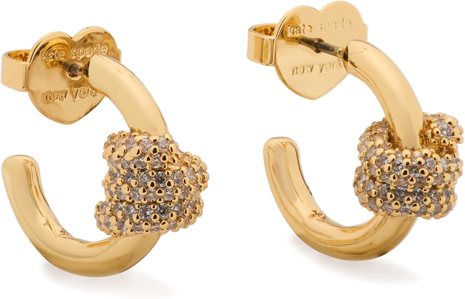 kate spade new york Ropes & Knots Pave Huggies