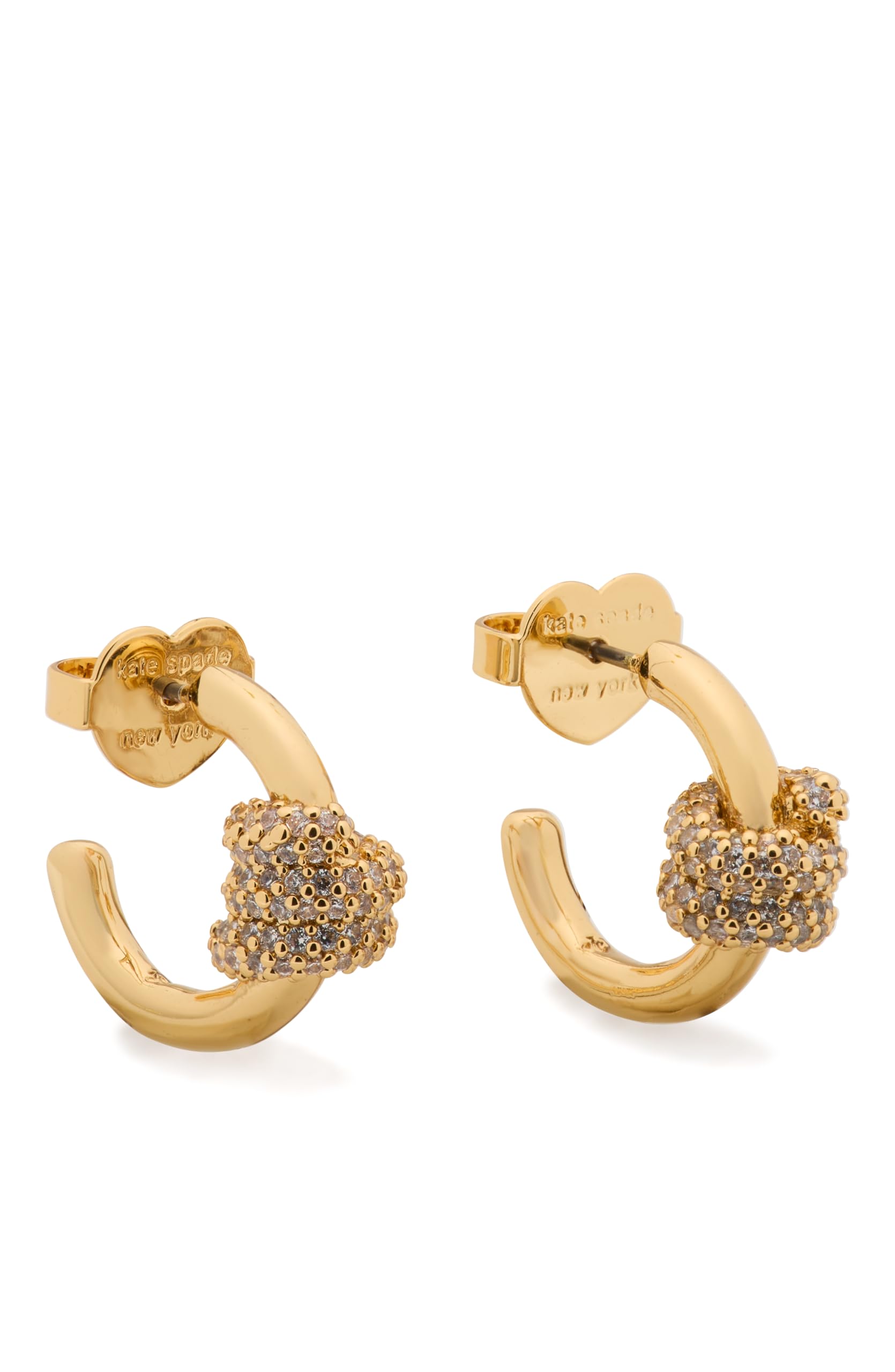 kate spade new york Ropes & Knots Pave Huggies