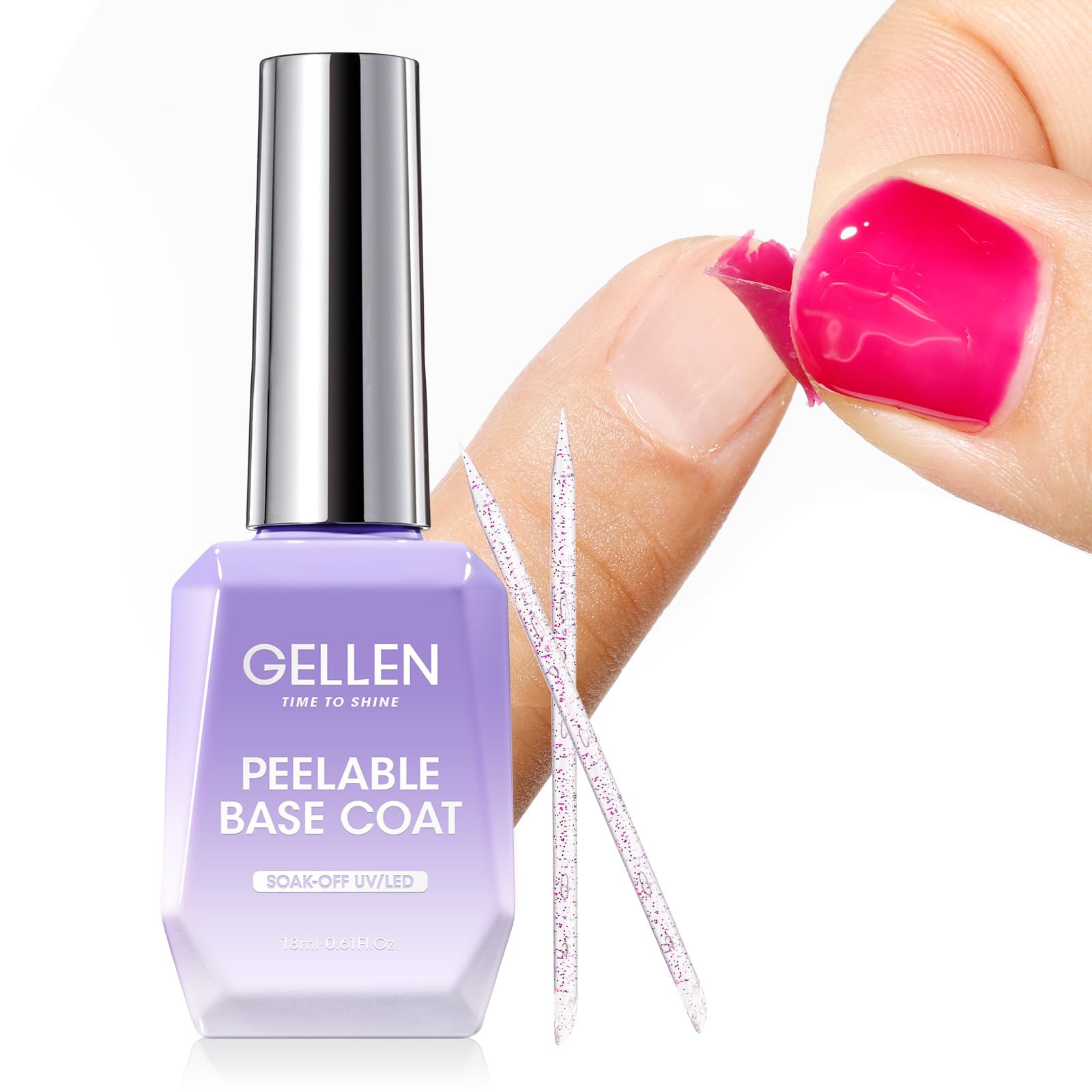 Amazon | Gellen ピールオフベースジェル 18ml UV/LED対応 剥がせる