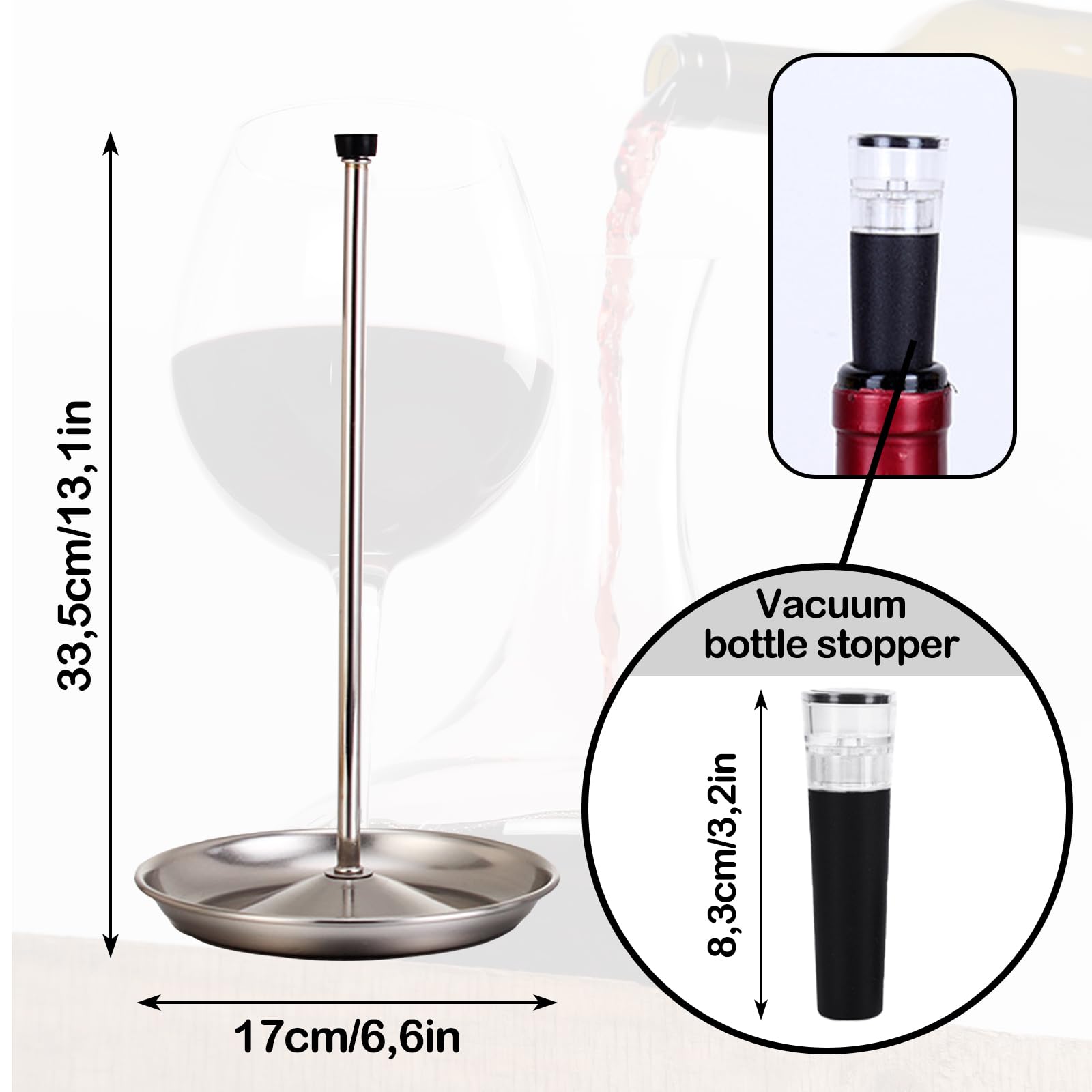 Soporte de Acero Inoxidable para Decantador de Vino Estante de Drenaje