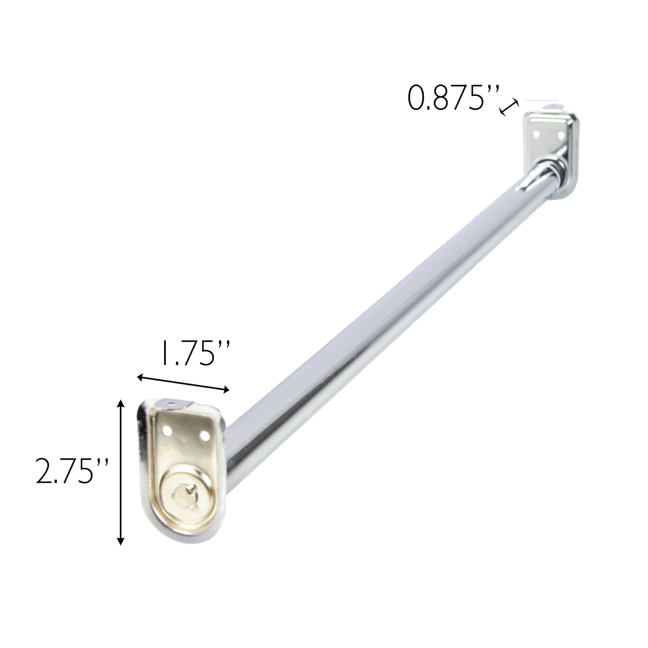 Amazon.com: Design House Adjustable Closet Rod, Polished Chrome