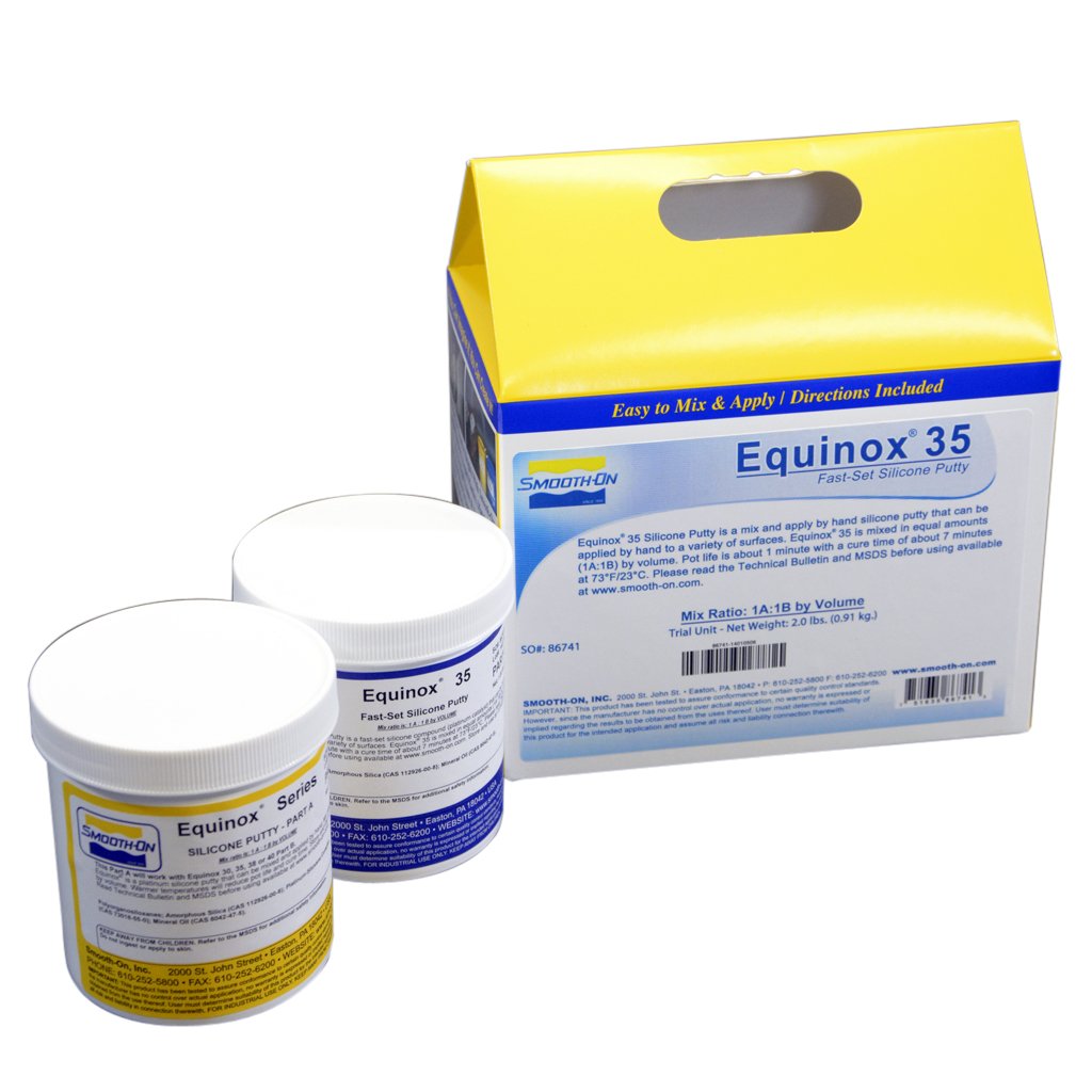 Equinox 35 Fast - Mix & Apply-by-Hand Platinum Mold Putty - Trial Unit