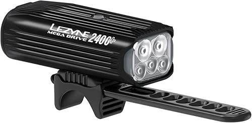 Miniatura 2 de Lezyne Mega Drive 2400+ luz delantera para bicicleta, faro LED, 2400 lúmenes, carretera, montaña, bicicleta de grava, recargable por USB-C