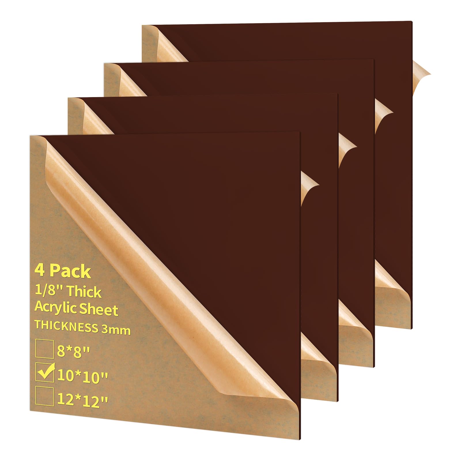Acrylic Sheets - 4 Pack 12x12 Blue -10