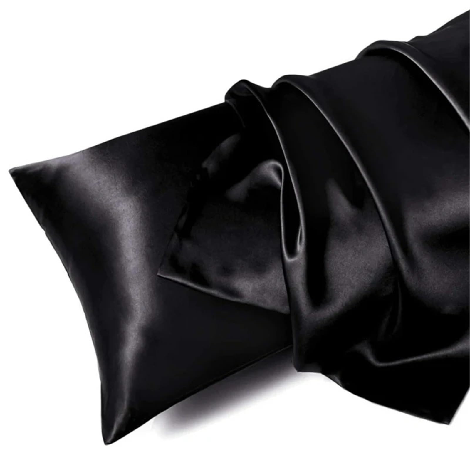 LYXYGMV Silk Pillowcase Bed Pillow Covers Cases Home Bedding for Bedrooms(Color 2,1PCx51x66cm(20x26in))