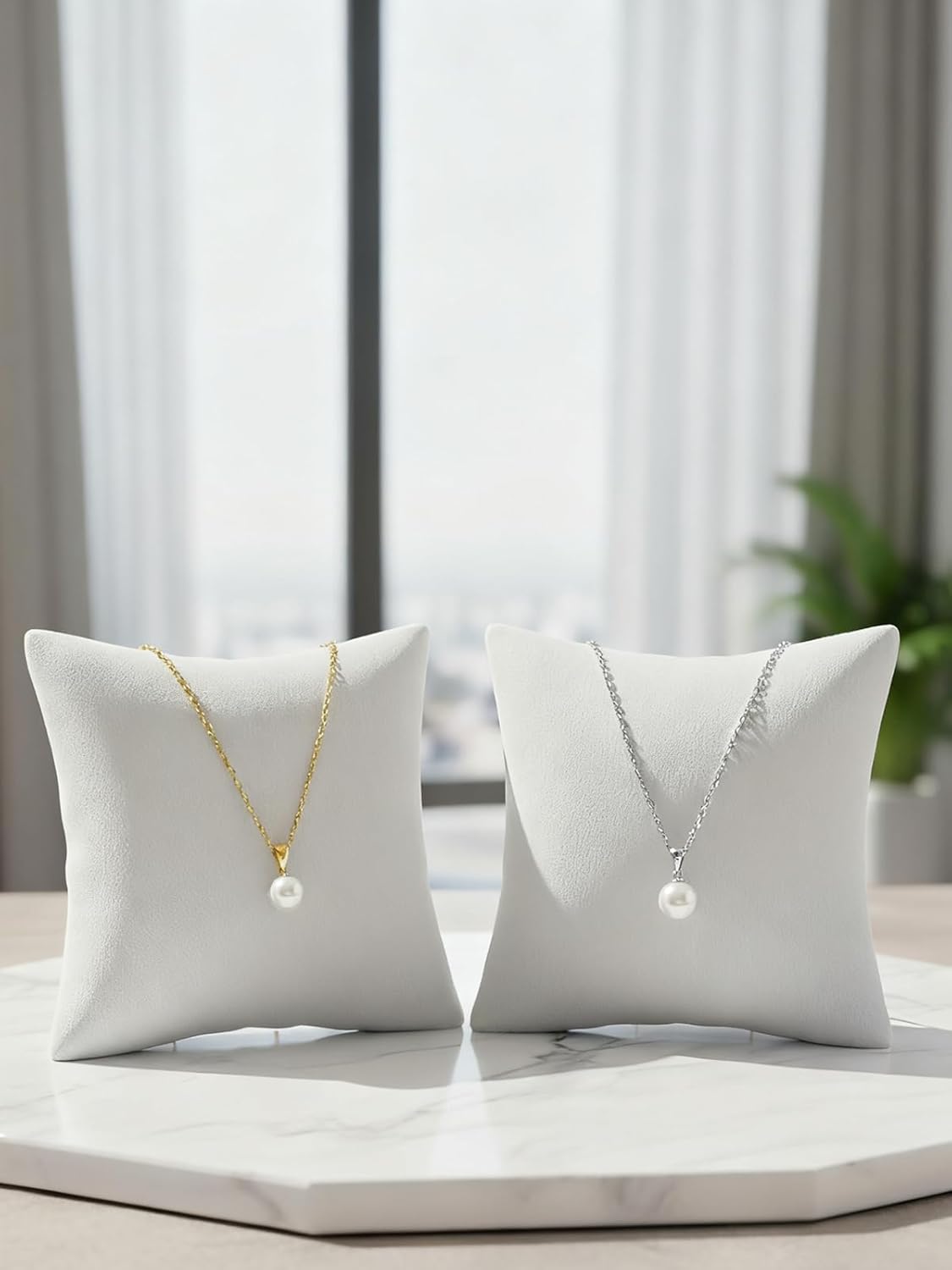 Prismata Pearl/Rose/Dance Necklace for Women 925 Sterling Silver Freshwater Pearl/Rose/Dance Pendant Necklace Jewelry Gifts for Women Mom Her - Image 5