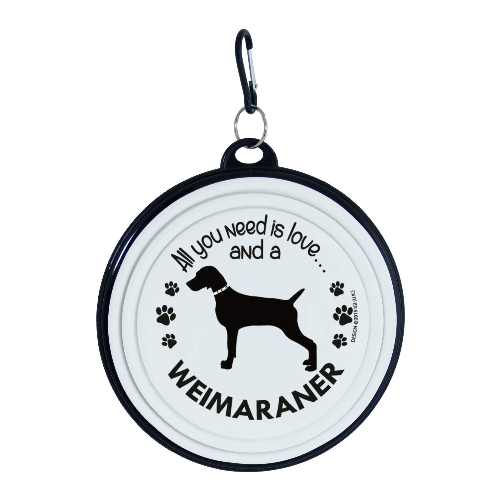 Travel Dog Bowls - Collapsible Bowl - Large Dogs (Weimaraner) — image 1