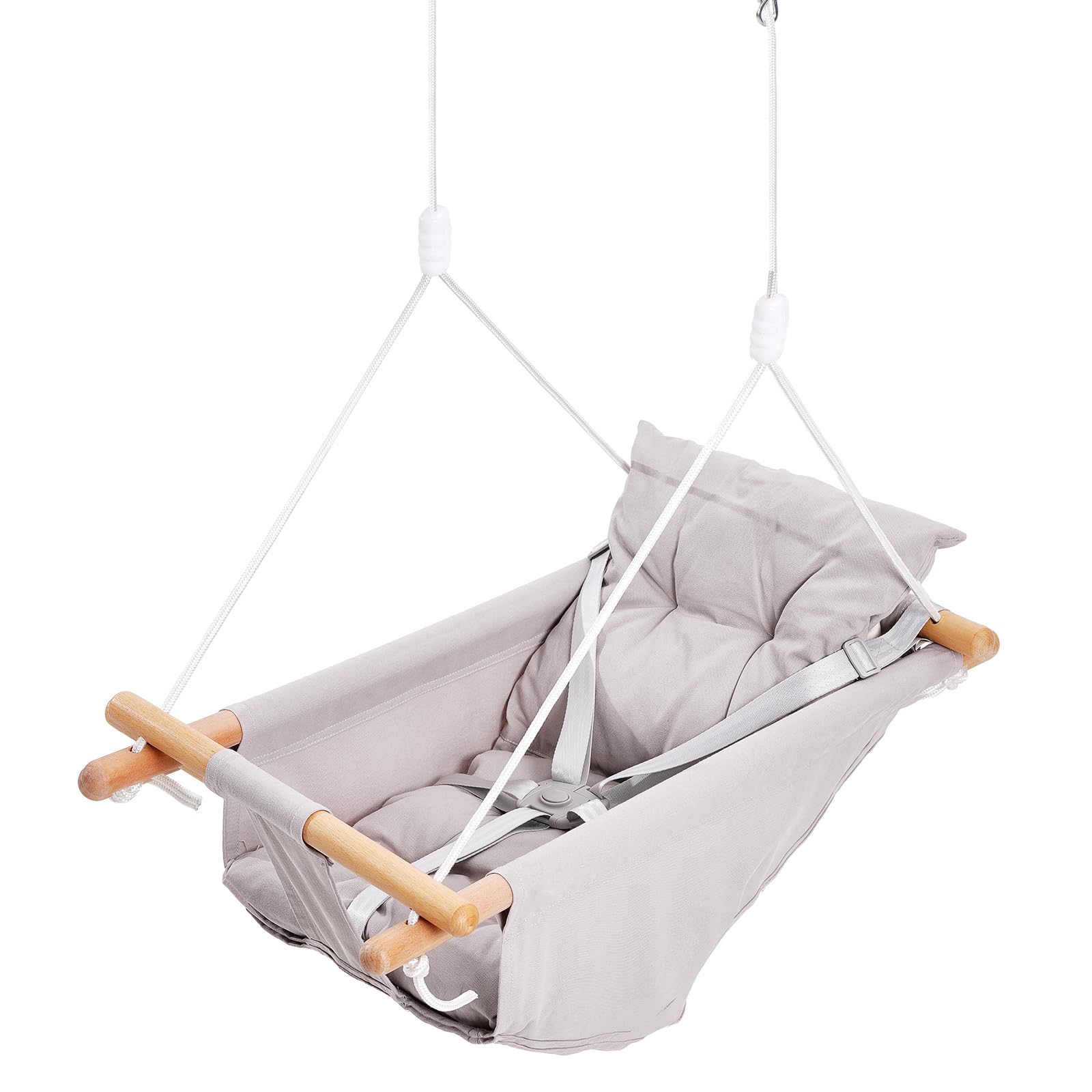VEVOR Balançoire Hamac Bébé 3 Modes, 68 kg, Harnais 5 Points, Intérieur Extérieur
