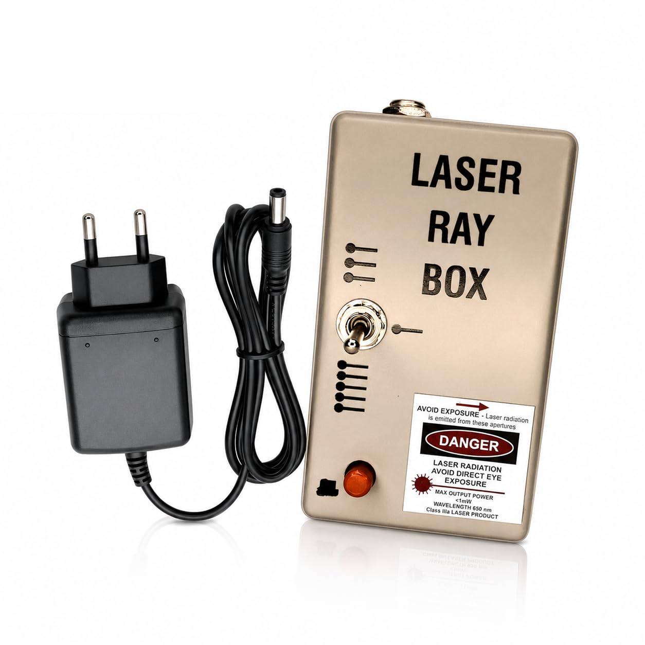 Laser Ray Box with DC Adapter | 1, 3 & 5 Red Light Beam Configurations | Physics Optics Demonstration Kit | Light Reflection & Refraction Experiments | Class 9-12 Laboratory Equipment-picture-52