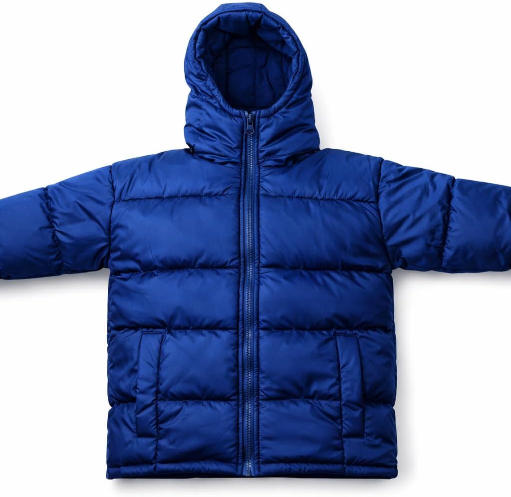Revess Infant Boys Fleece-Lined Hooded Puffer Jacket- Quilted Coat, 6 Pack, Assorted Colors, Sizes 6-24 Months