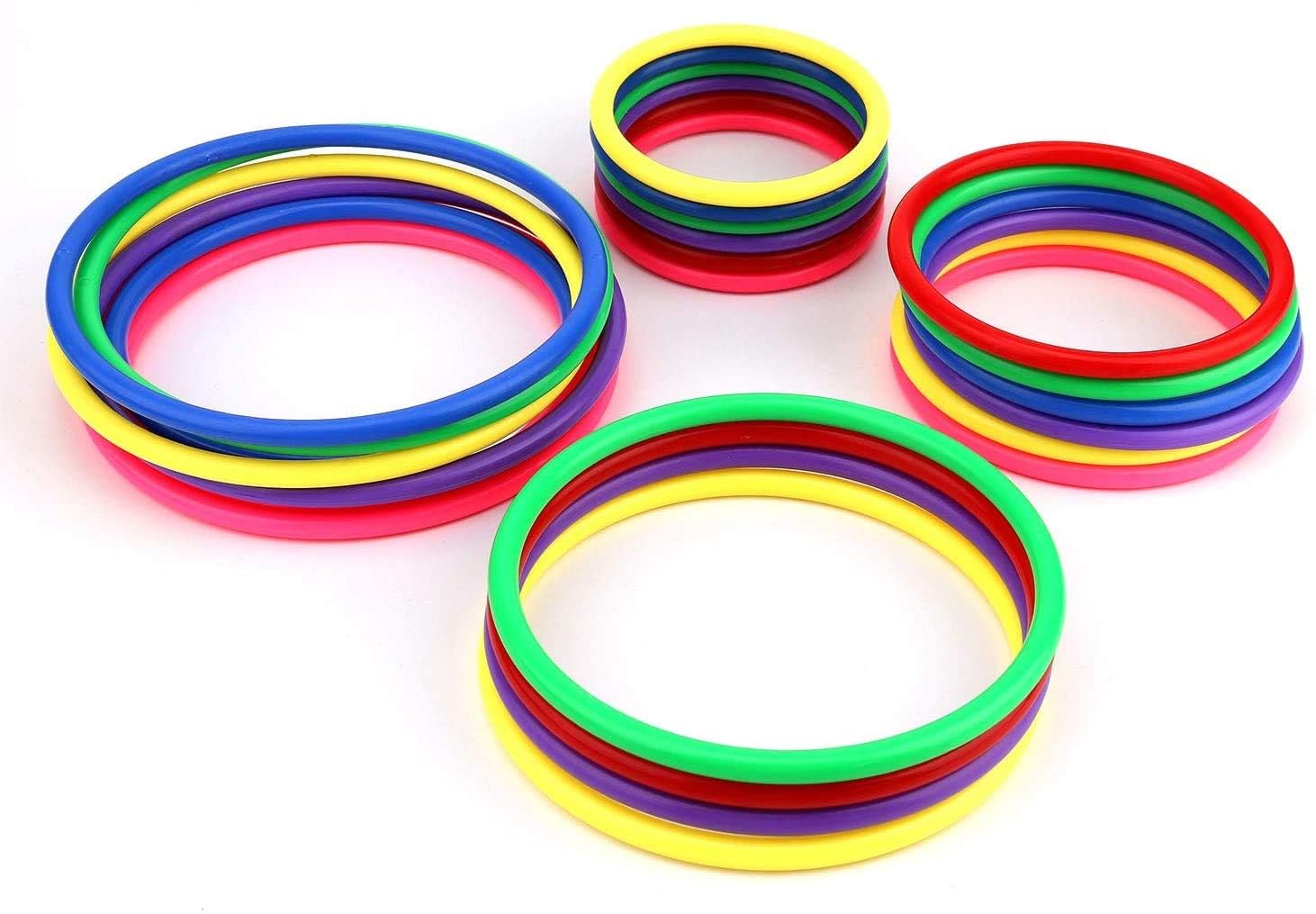Anelli Di Lancio OOTSR 12 Pezzi - 18cm E 25cm, 6 Colori, Per Giochi E Allenamento Bambini - Foto 6