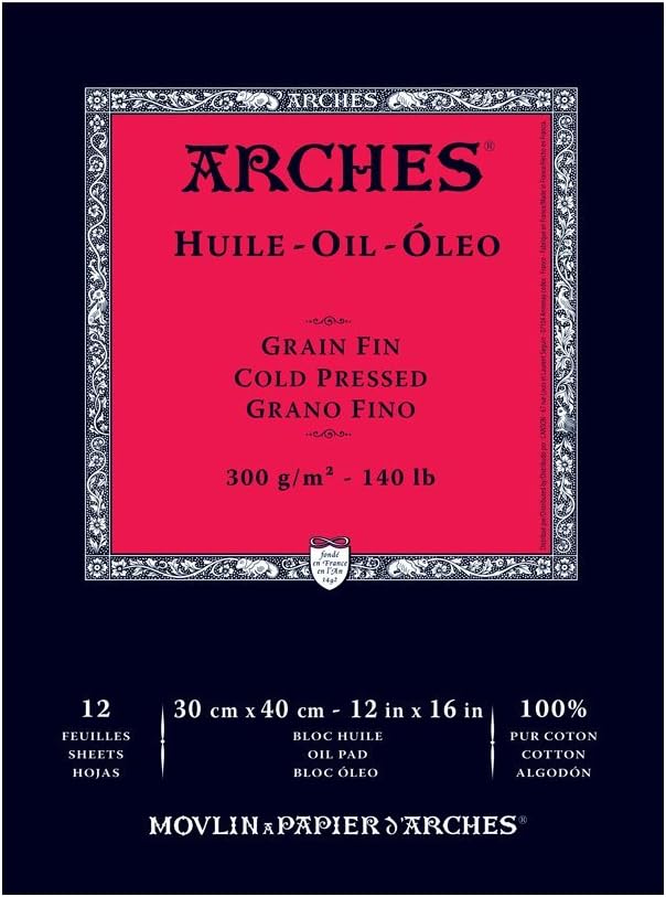 ARCHES OIL PAD 12X16 12SH(5)