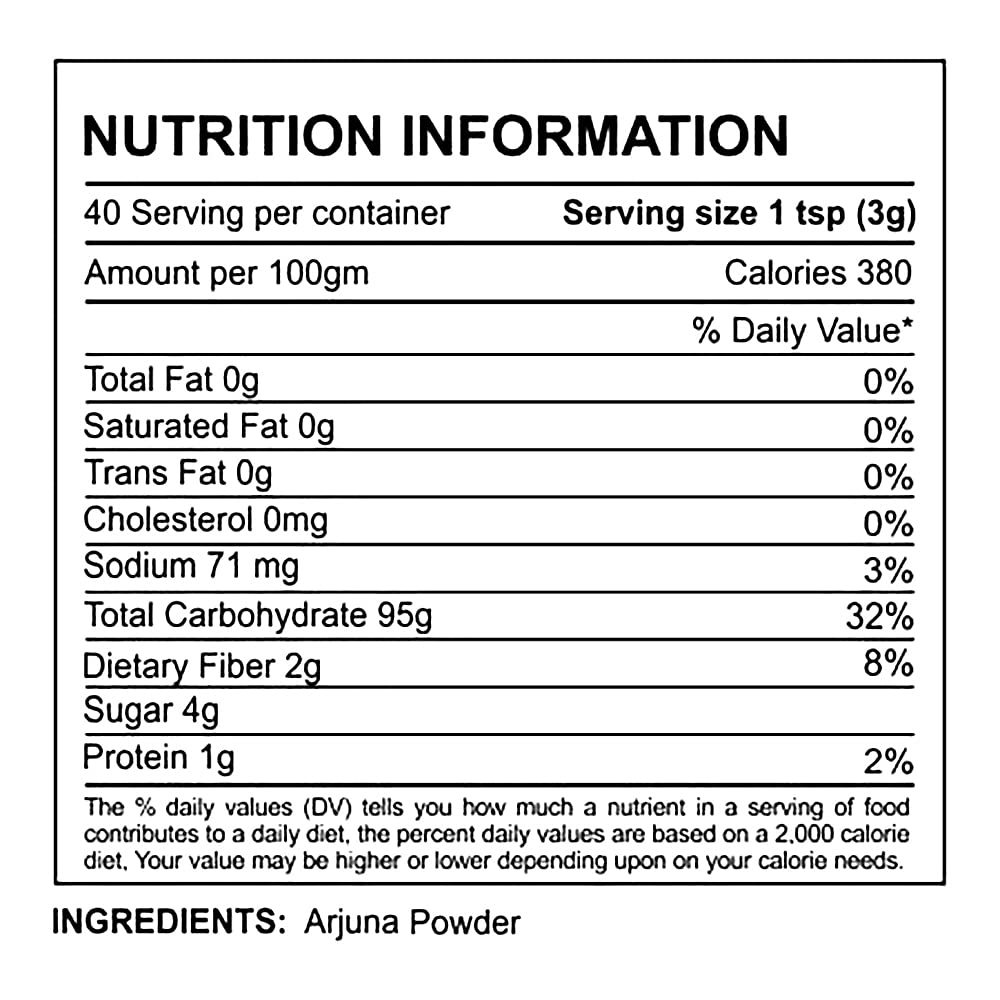 Yuvika Arjuna Powder - Terminalia Arjuna 200 Grams - Image 4 thumbnail