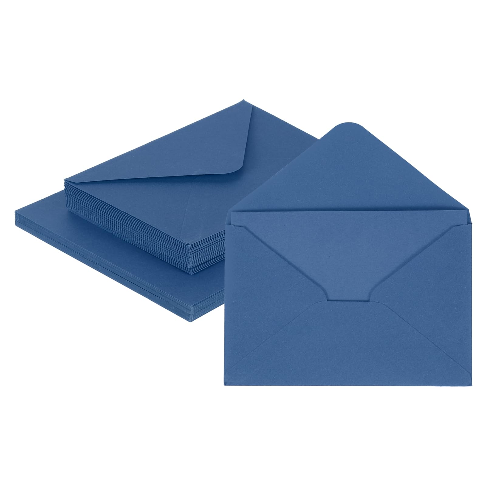 sourcing map 25 Pack 5.9x7.9 Blank Cardstock Paper with Envelope, Cobalt Blue Card Stock Bulk Thick Folded Heavy Cardstock Paper for Printer DIY Cards Greeting Gift Wedding Postcards