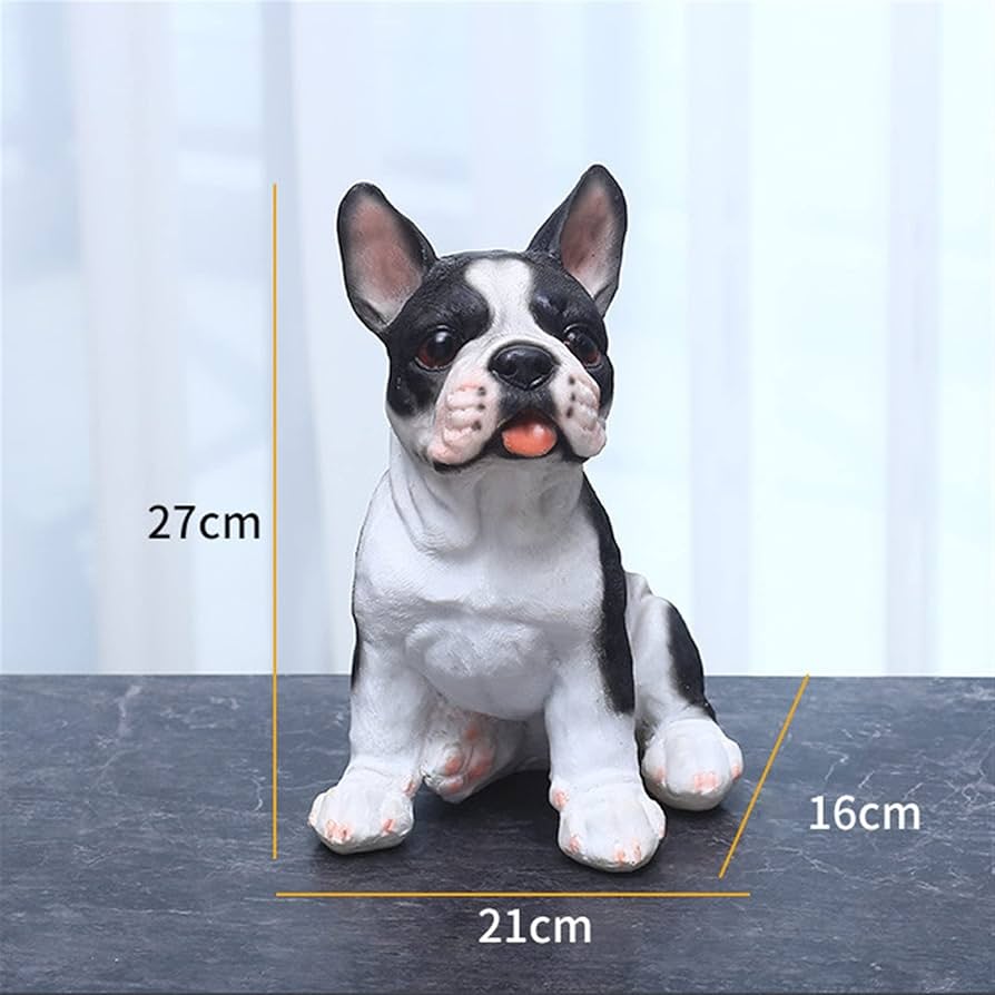 フレンチブルドッグ 置物 樹脂製 約27cm Amazon.co.jp: □ サイケ カラフル アート 置物 フレンチブルドッグ
