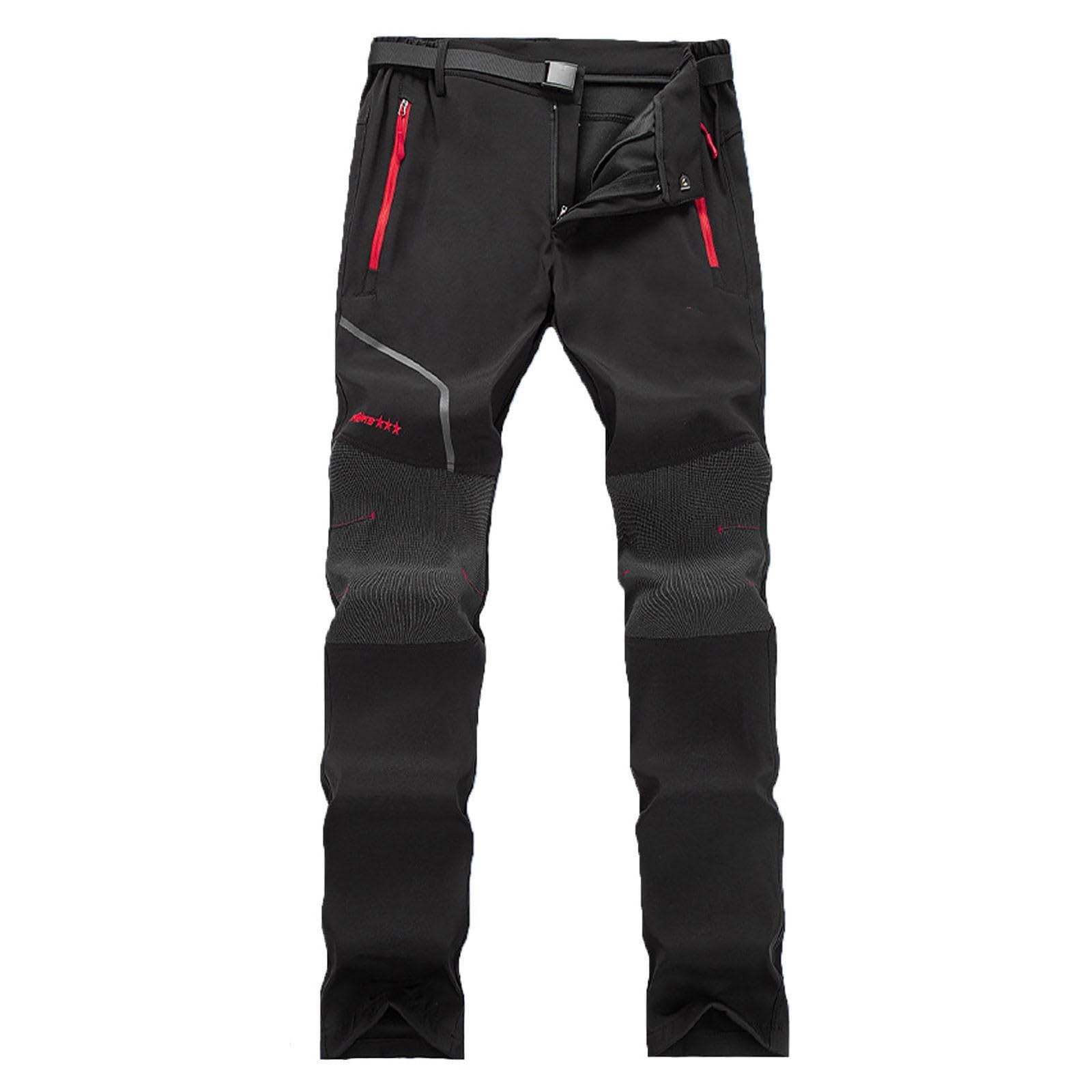 Pantaloni da Lavoro Tattici Uomo Invernali Softshell Antistrappo Traspiranti Ed Elasticizzati per Caccia Montagna Snowboard Sci