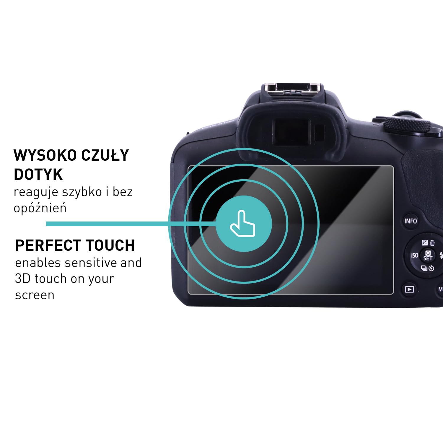 smartect Szkło Hartowane 3 Sztuki dla Canon EOS R100 | Szklana Ochrona Ekranu HD Anti-Zarysowania, 0.3 mm Ultra-przezroczyste, Twardość 9H, Odporne na Uderzenia, Bez Pęcherzyków