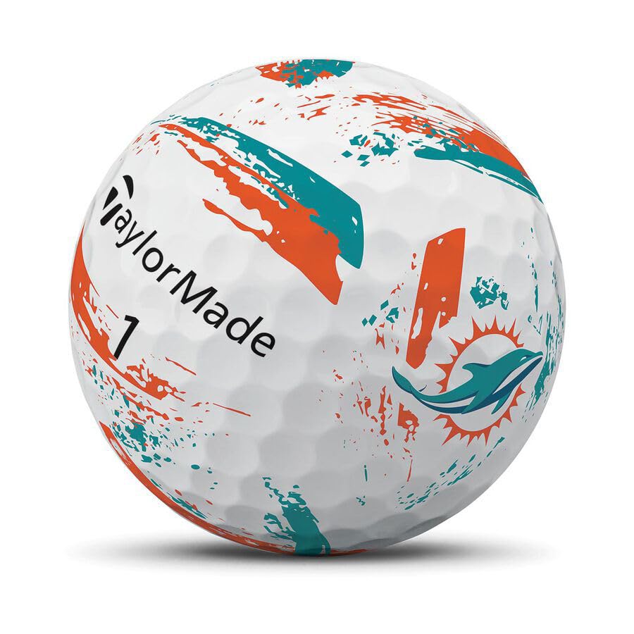 Taylormade Golf Speed Soft Ink NFL Miami Dolphins Douzaine