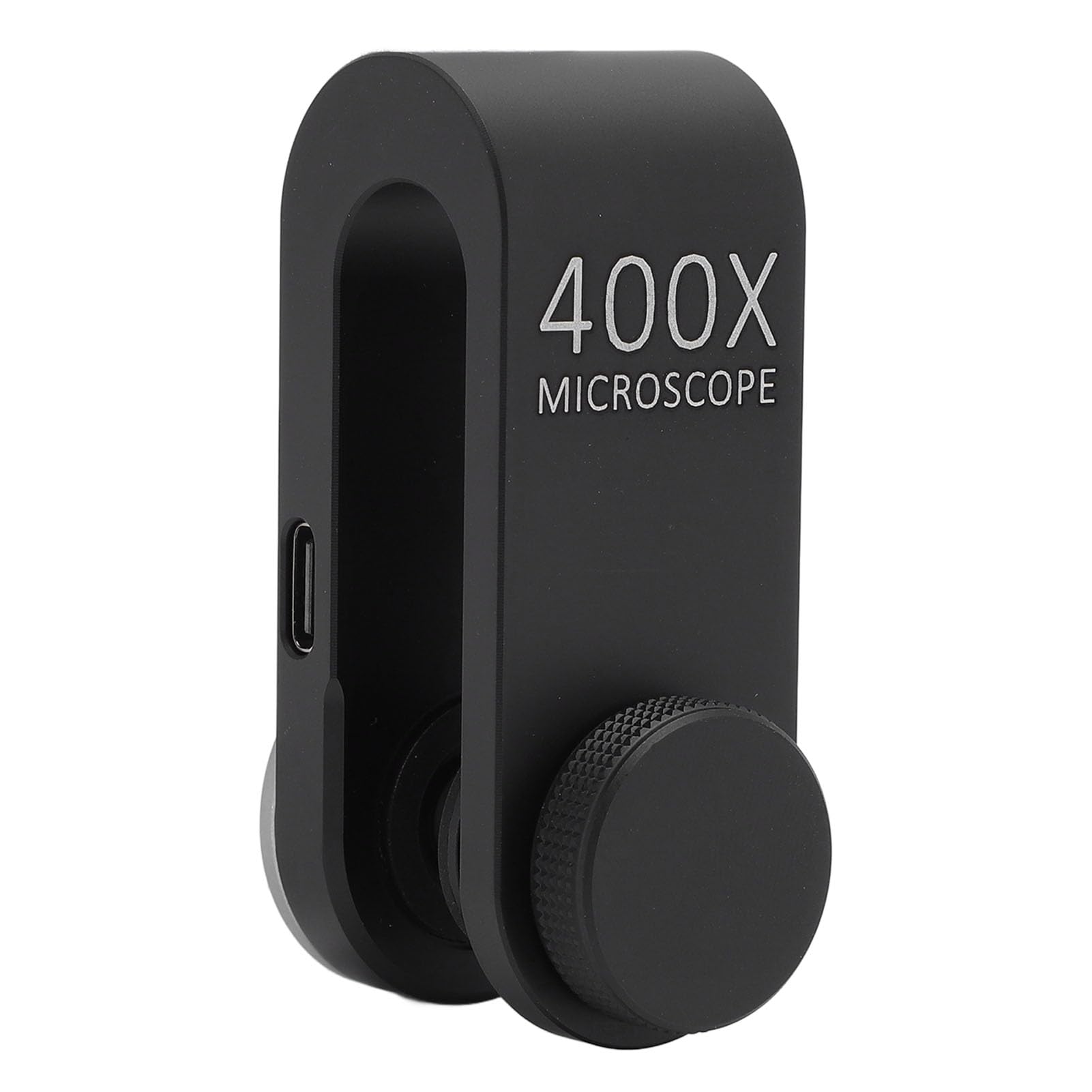EMUKOEP Lente per Microscopio per Telefono Luce LED Universale Ad Alta Definizione 400X per Elettronica Biologica, Lega di Alluminio