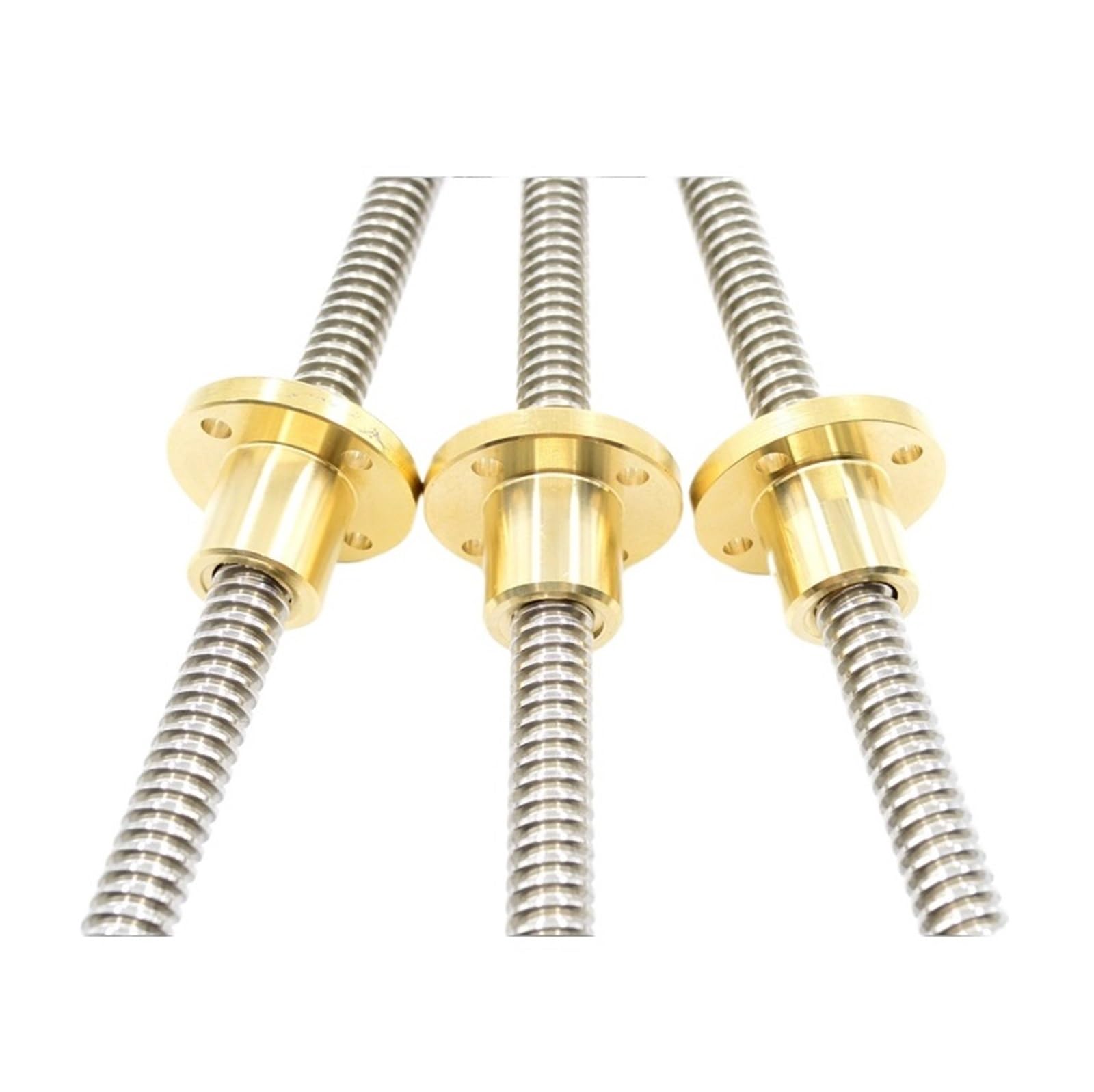 Metal Ball Screw nut end Processing 1pcs T12 Lead Screw Length 100mm-1000mm with Brass Copper Nut Lead 20mm for 3D Printer(200mm)