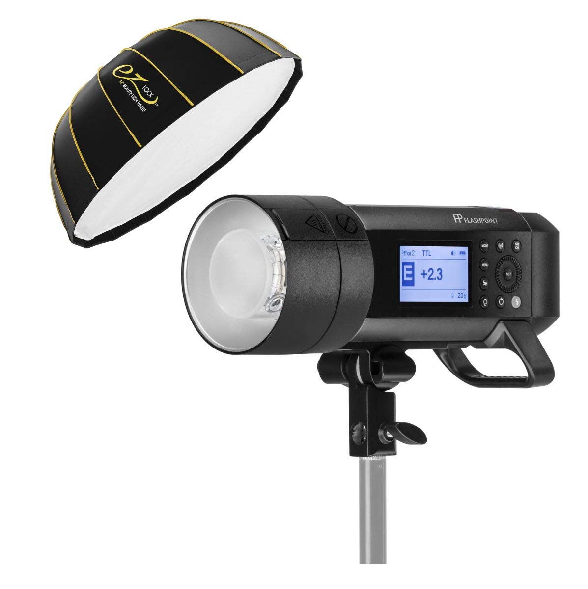 Flashpoint XPLOR 400PRO TTL Battery-Powered Monolight with Built-in R2 2.4GHz Radio Remote System (w