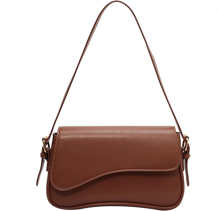 feujury Shoulder Bag for women Y2K Crossbody Vegan Leather Purse Straps Retro Clutch Hobo Hadbags with 2 Removable