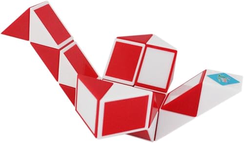Miniatura 4 de Mipartebo Rompecabezas de cubo mágico de serpiente giratoria, 24 cuñas, tamaño grande, juguetes de serpiente, regalo de fiesta, juego de bolsas de