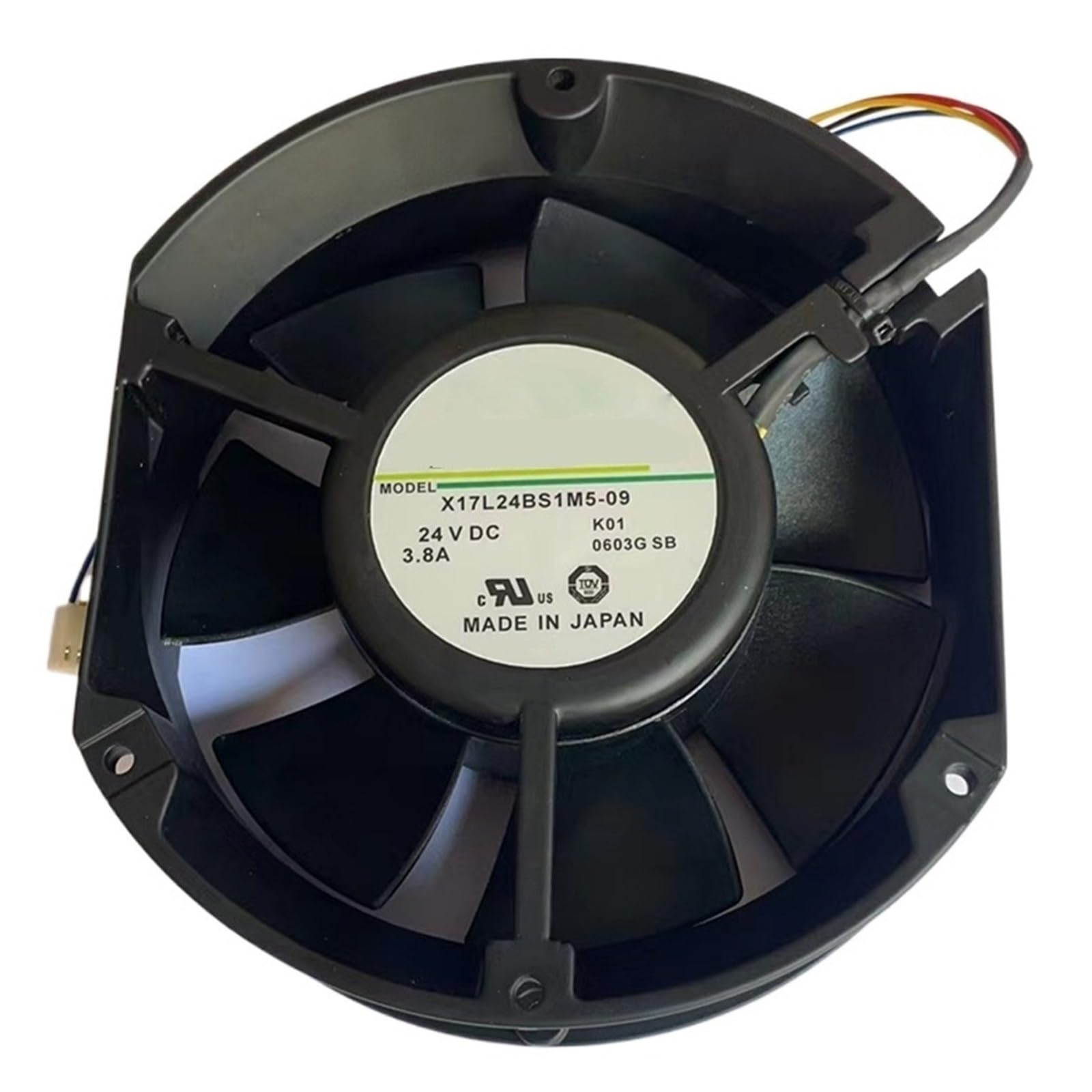 YMUGUEGH 172MM X17L24BS1M5-09 K01 24V 3.8A FAN