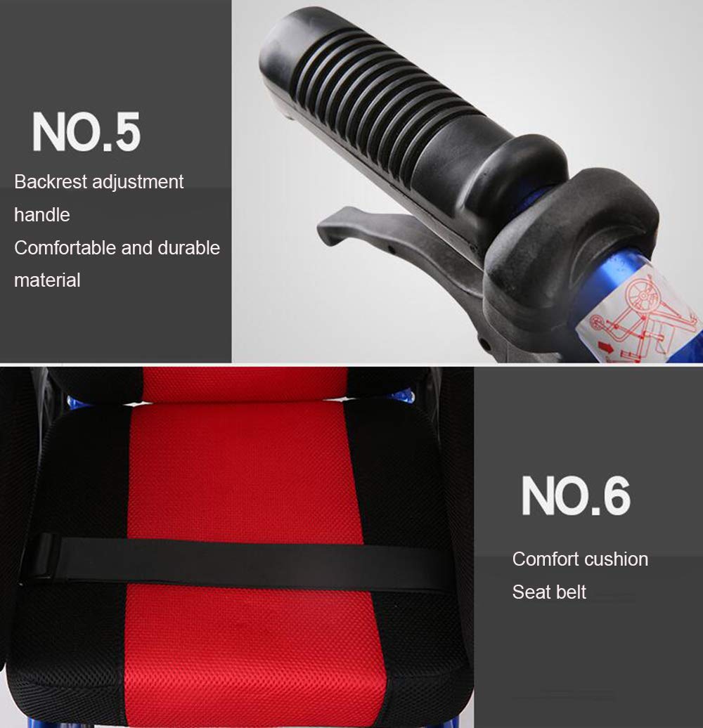 Wózek inwalidzki, dziecięce wózki inwalidzkie 26 kg transport medyczny ergonomiczny zaawansowany wygodny podłokietnik regulowane oparcia nogi 100 kg obciążenie 36 * 36 cm szerokość siedziska