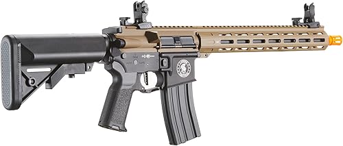 Miniatura 4 de Lancer Tactical Viking MLOCK Proline Series M4 - Rifle de Airsoft de 13 pulgadas con grúa (color camuflaje con licencia de árbol real)