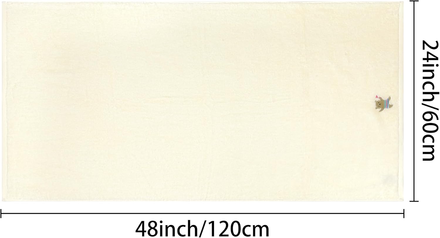 uxcell Cotton 2 Pack Bath Towels Set, Large Towels, Absorbent Quick Dry and Lightweight Towels for Bathroom 24" x 48" Beige