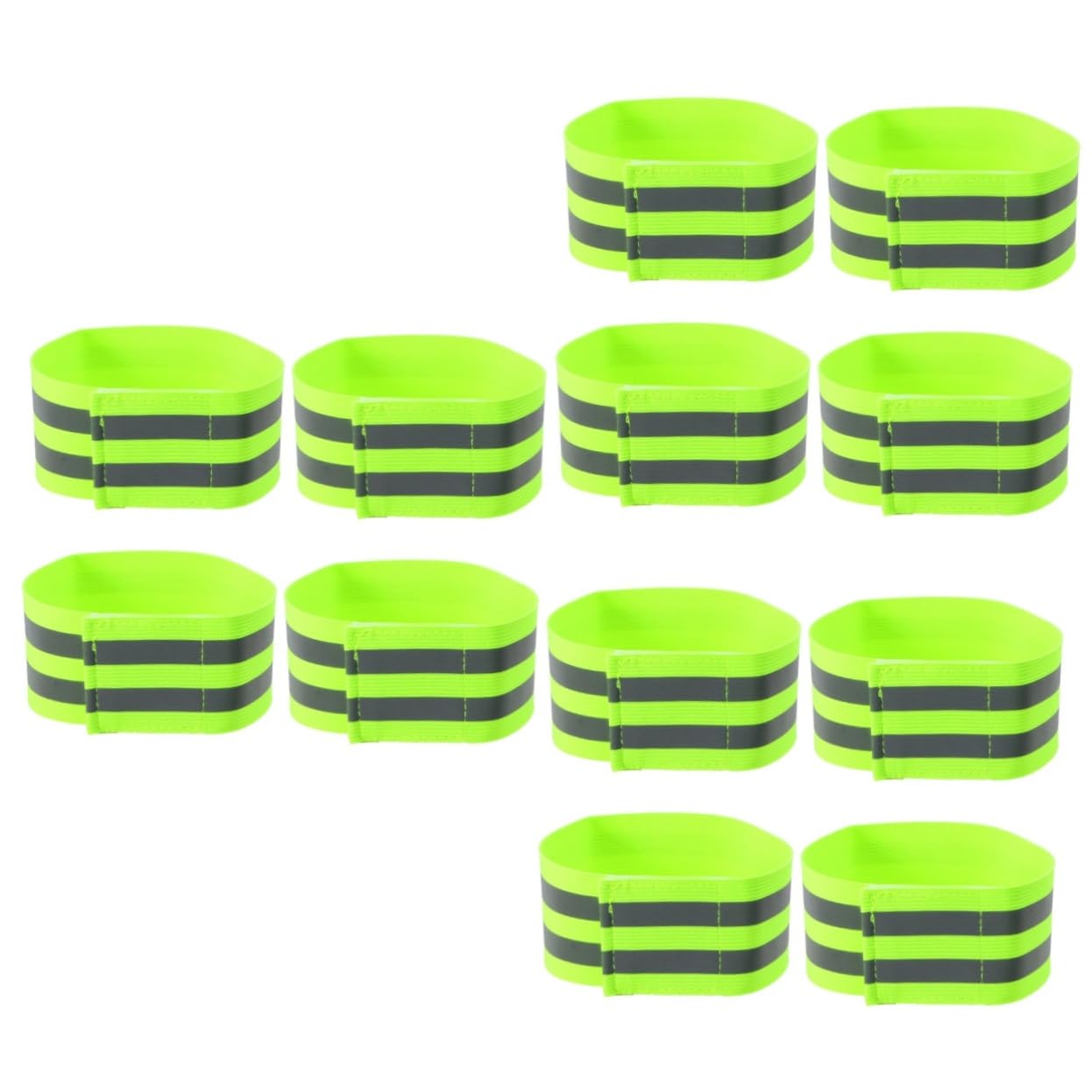 Sosoport Bandes réfléchissantes Bande réfléchissante Confortable Bracelet réfléchissant Bracelet reflechissant etendoir Running Bandes de Cheville réfléchissantes Green