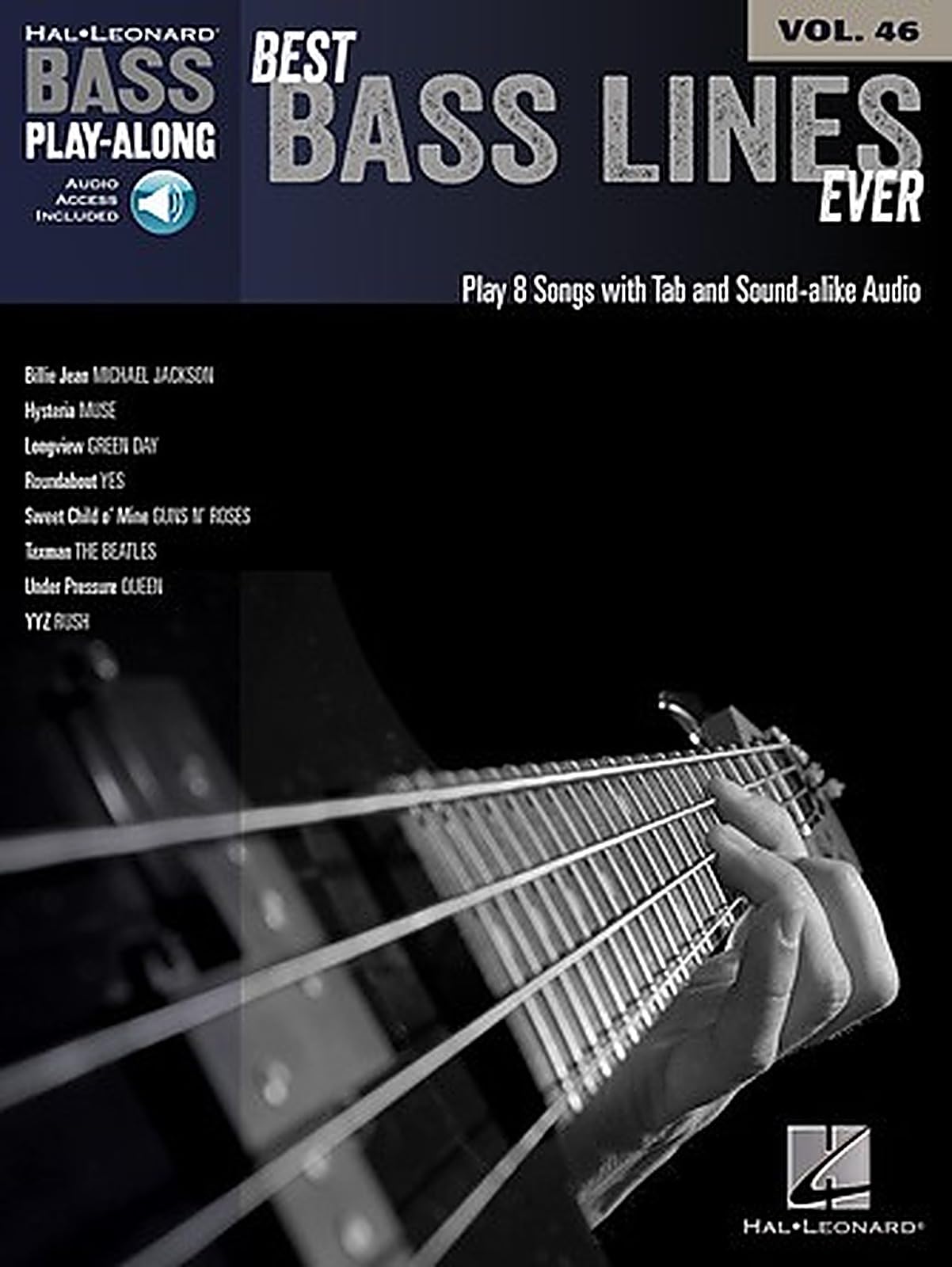 Best Bass Lines Ever: Bass Play-Along Volume 46 by Hal Leonard Publishing...