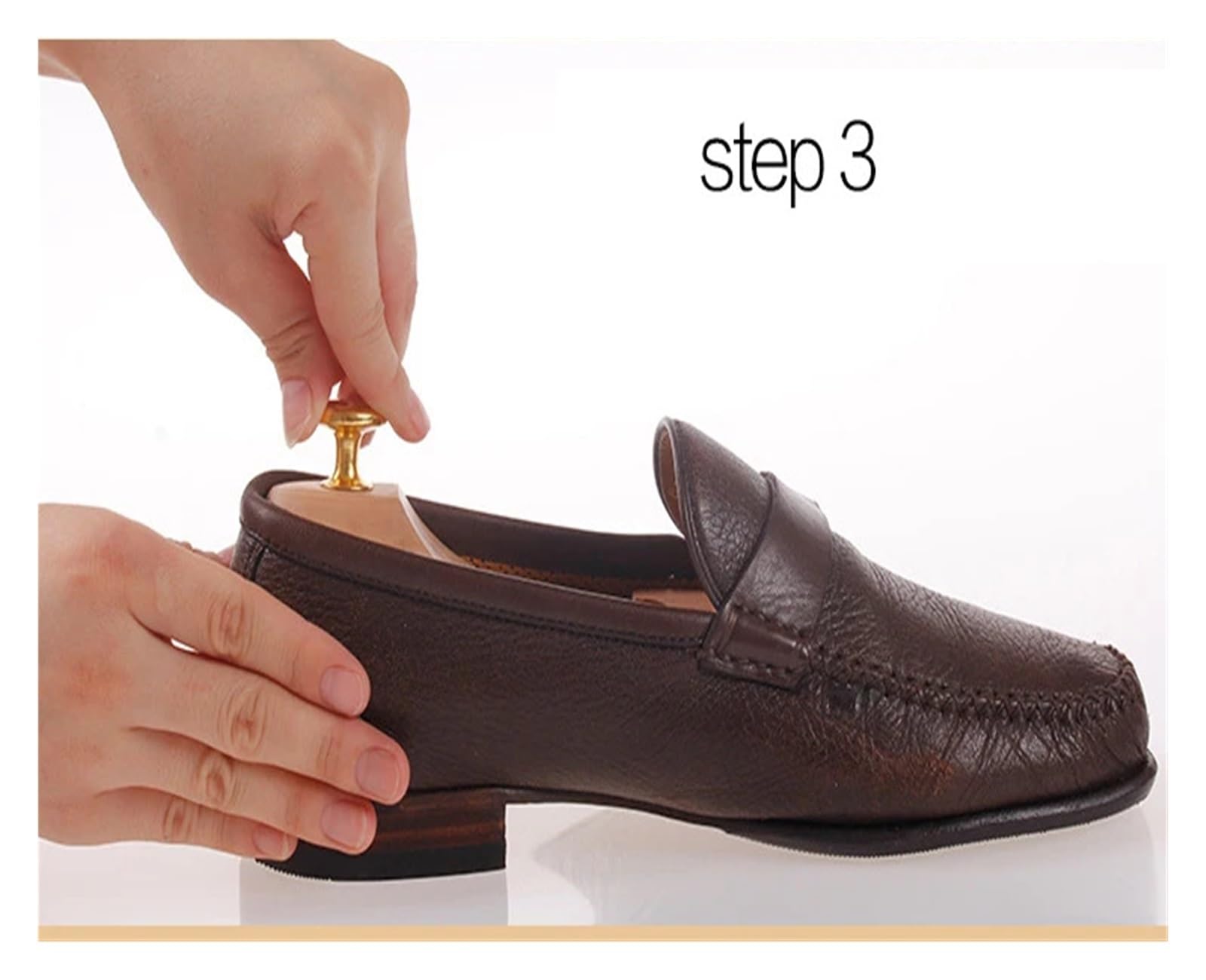 1 par de árboles de zapatos ajustables de madera for hombres y mujeres, soporte de zapato sólido de primavera, perilla de Metal, moldeador de árbol de zapatos, ensanchador de zapatos Adecuado Para Bot