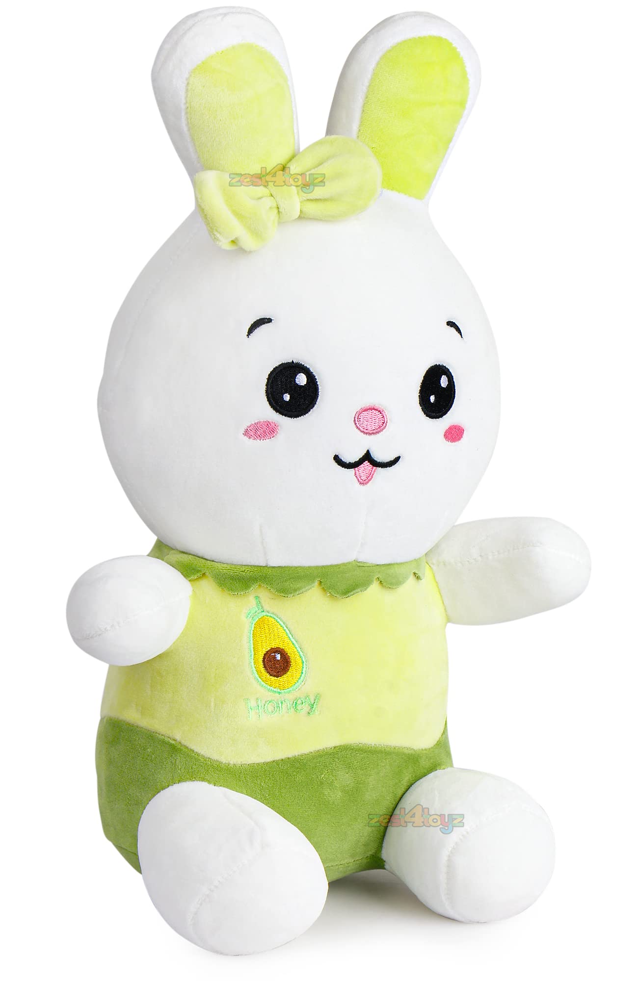 Zest 4 Toyz Super Soft Toys Stuffed Animal Plush Teddy for Kids Birthday Gifts Toys Baby Boys Girls (Bunny Girl) Assorted (Pack of 1) 35 cm