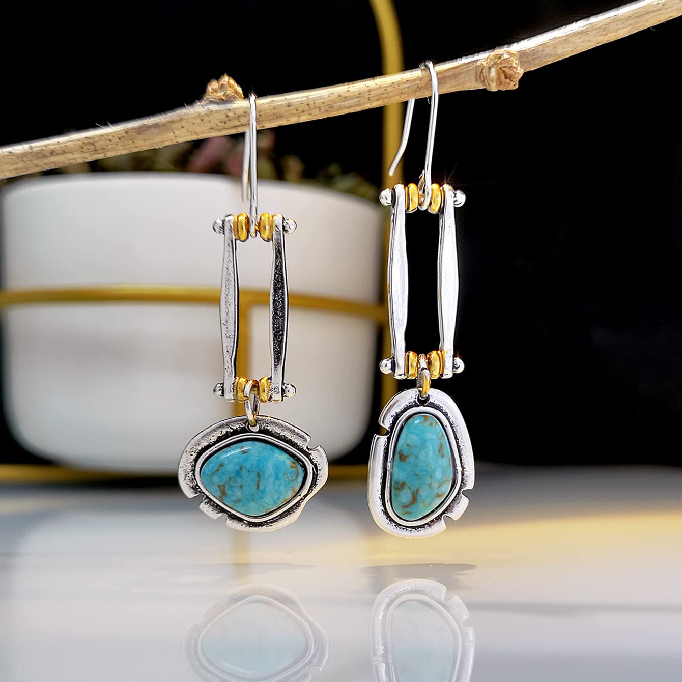 Mismatched Silver Geometric Earrings Set