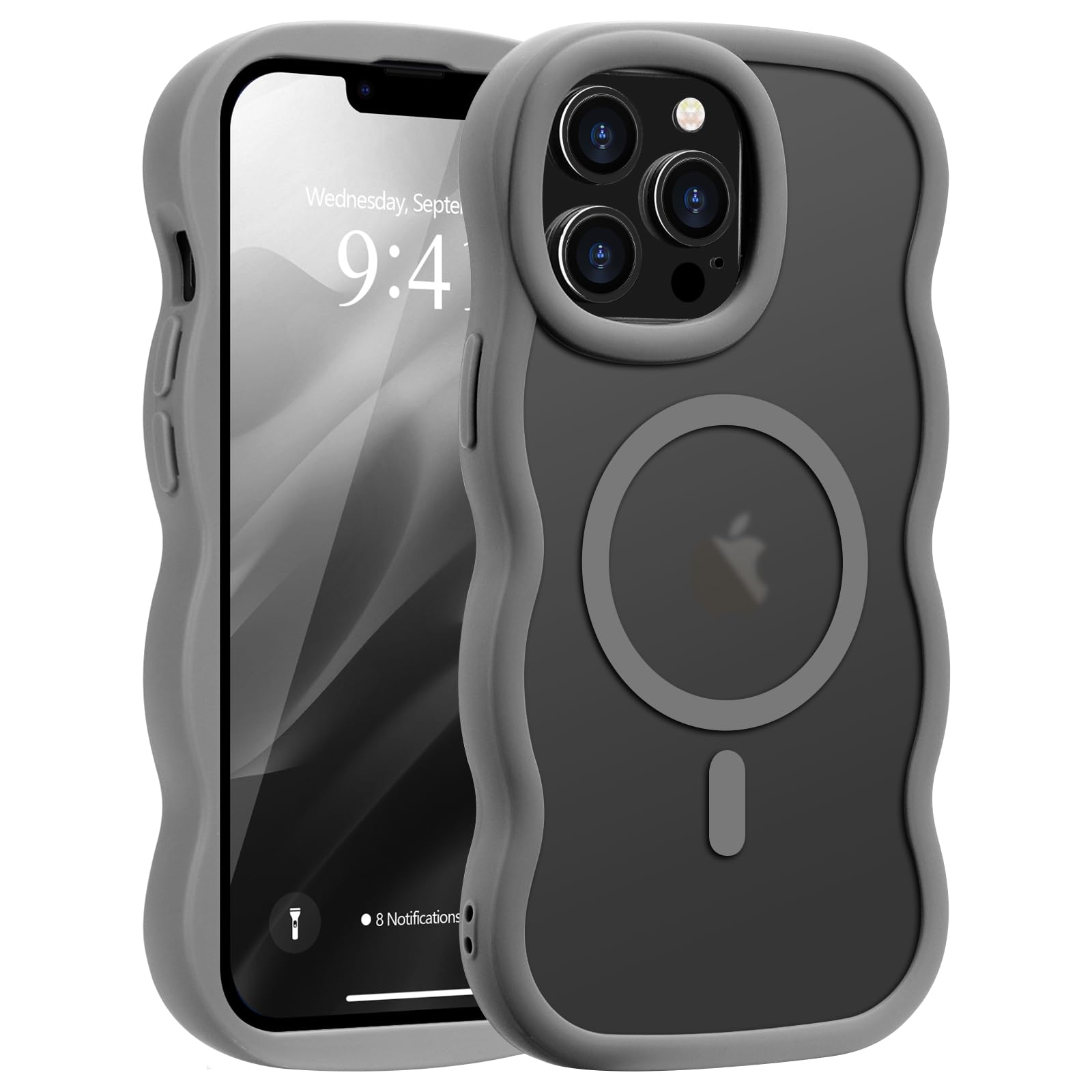 Amazon.co.jp: Pepmune iPhone 13 Pro 用 ケース MagSafe対応 ウェーブ