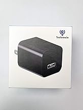 Tusionwin Câmera oculta – Carregador de câmera espiã – Mini câmera espiã 1080p – Carregador USB – Câmera escondida – Câmera escondida – Câmera espiã oculta – Câmera oculta – Câmera de vigilância Full HD