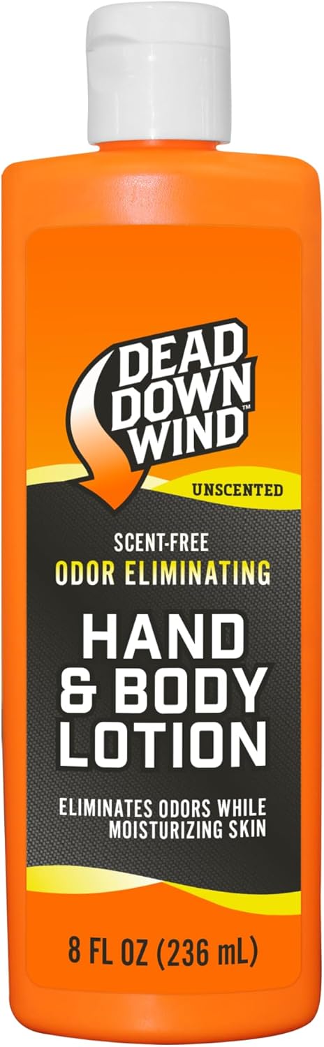 Dead Down Wind Odorless Hand & Body Lotion – Unscented – Odor Elimination for Hunting Gear