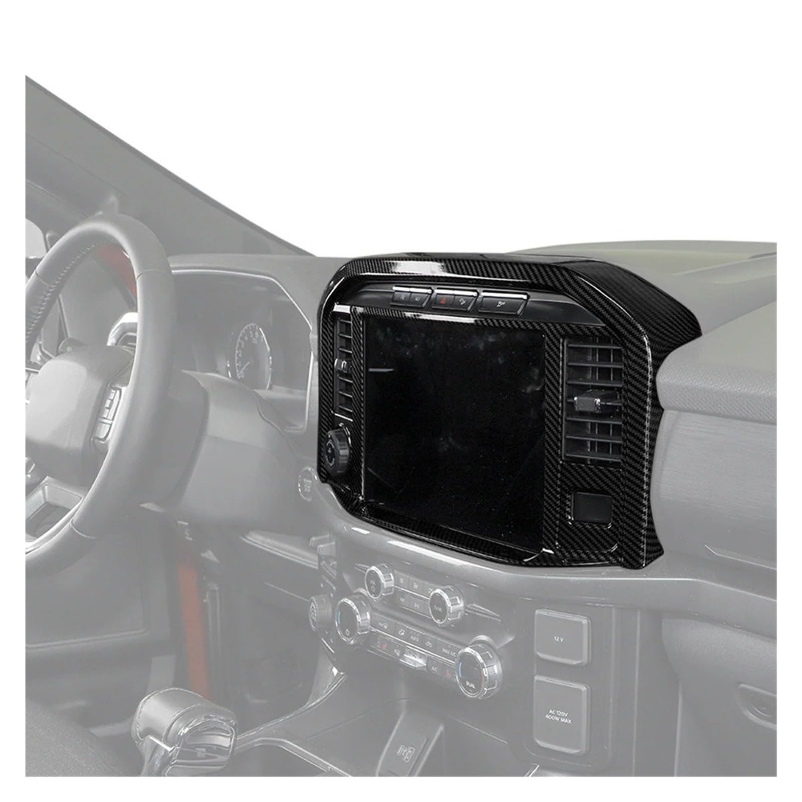 Przycisk deski rozdzielczej Do F150 Navigation Screen Frame Cover