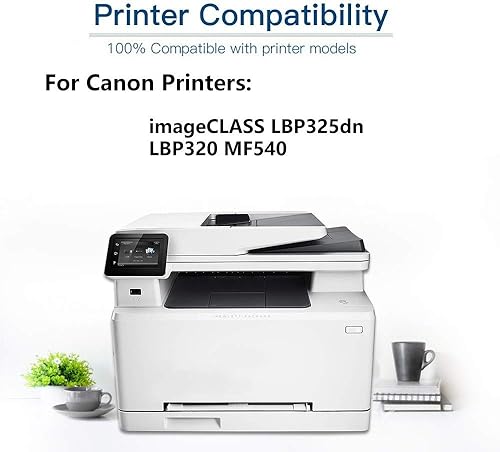 Miniatura 3 de Paquete de 8 cartuchos de impresora láser compatibles imageCLASS LBP325dn LBP320 MF540 (alta capacidad) de repuesto para cartucho de impresora Canon