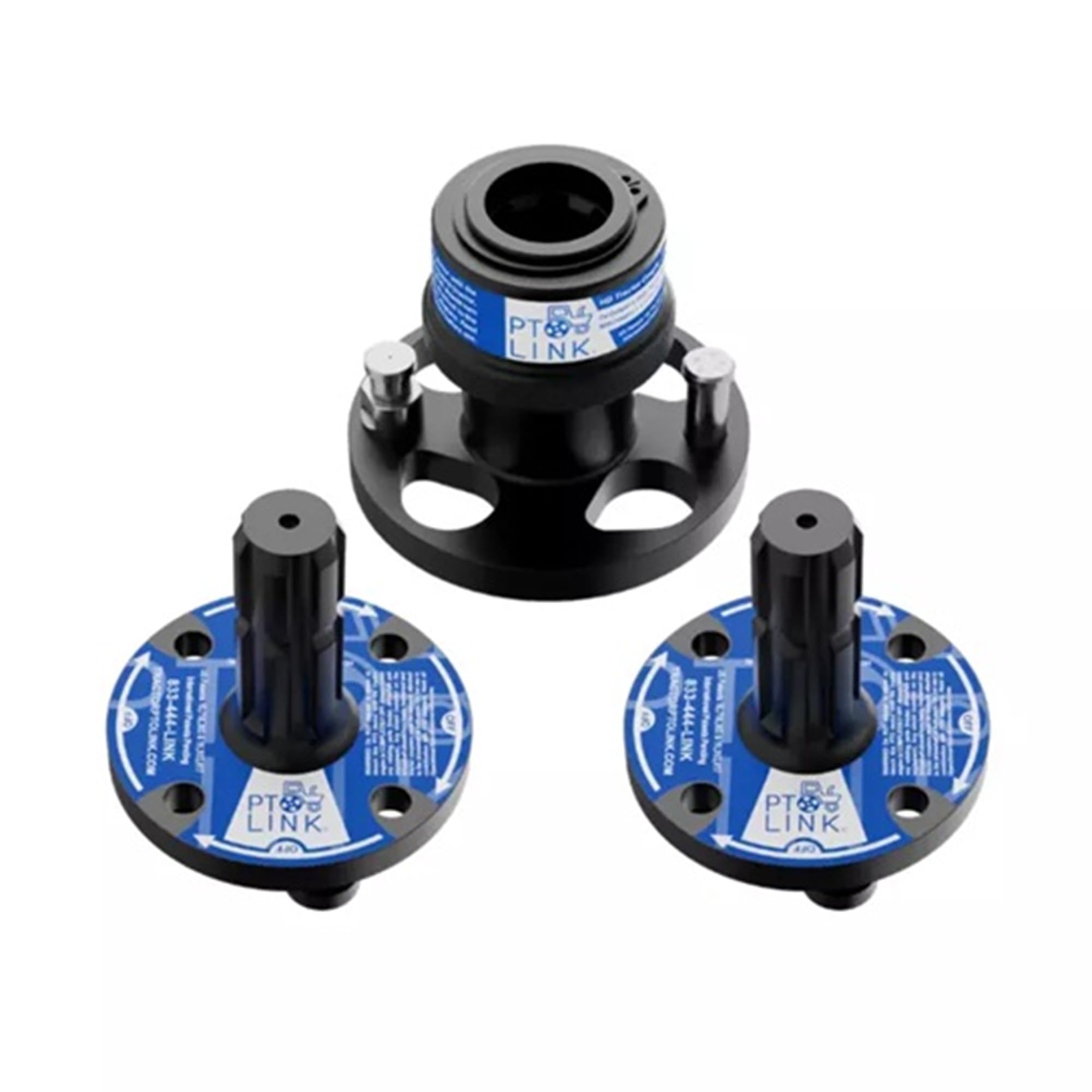 PTO Link® HD Quick-Connect System Bundle with 1 Tractor/Female Coupler & 2 Implement/Male Couplers (3 Items) | Fits 35–130 HP Tractors | Heavy-Duty