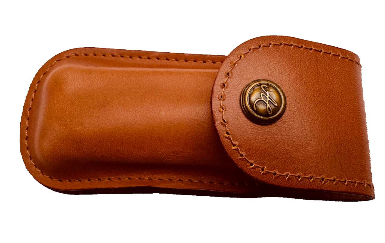 Leather Case Compatible with Medium Victorinox Swiss Army Tools (2-4 Layer) - [Huntsman, Classic, DofE, Rally, Farmer, Camper, Pioneer, Tinker, Climber, Compact, Spartan] : Brown