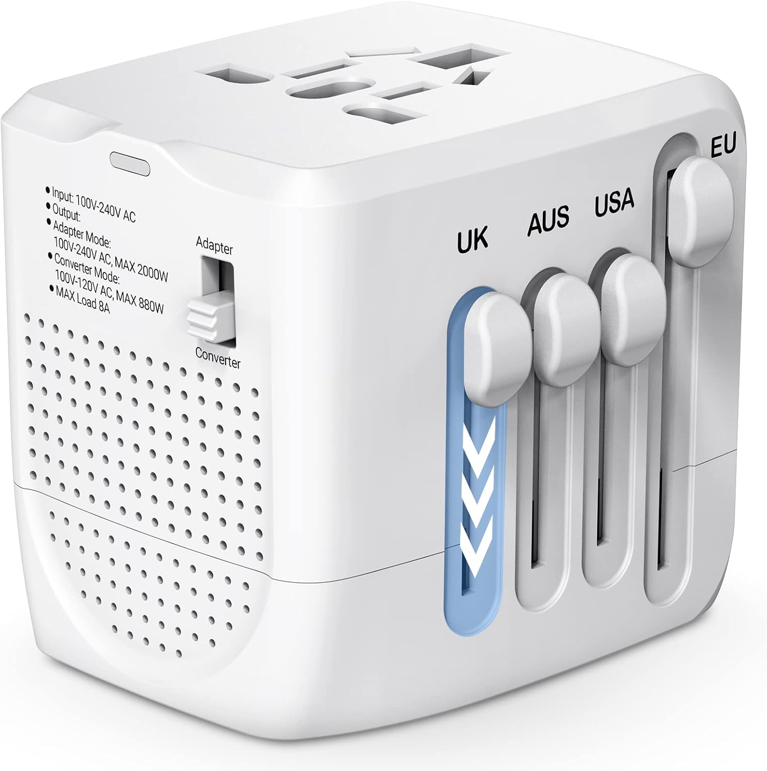 International Plug Adapter Voltage Converter Step Down