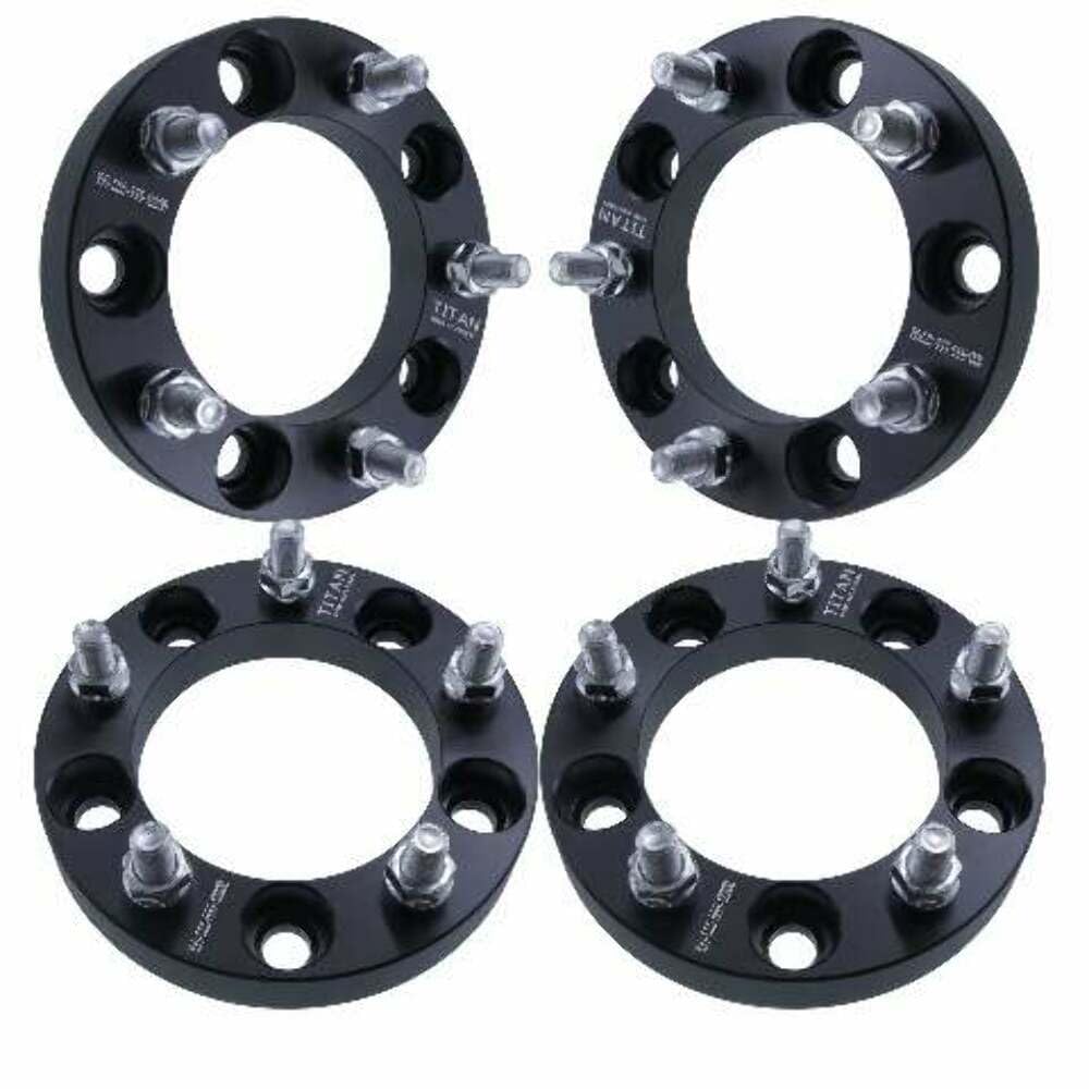 1" 5x5.5 Wheel Spacers - Fits Geo Tracker Fits Suzuki Samurai Sidekick Vitara X-90 X90 XL7 XL-7-1 Inch (25mm), 5x139.7, 12x1.25 Studs - Set of 4 - Black